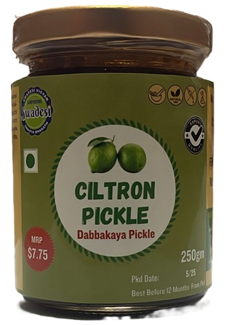 Natural Citron Pickle 250gm *