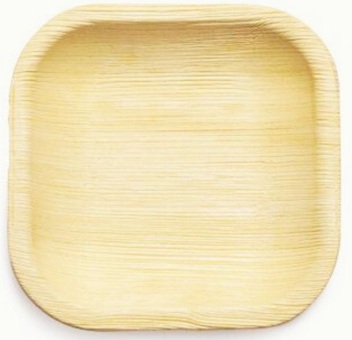 4inch  Square Areca Plates Premium (Pack of 25)