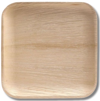6inch  Square Areca Plates Premium (Pack of 25)