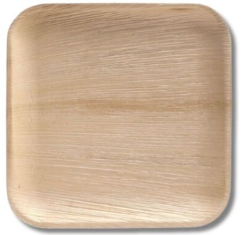 8inch  Square Areca Plates Premium (Pack of  25)